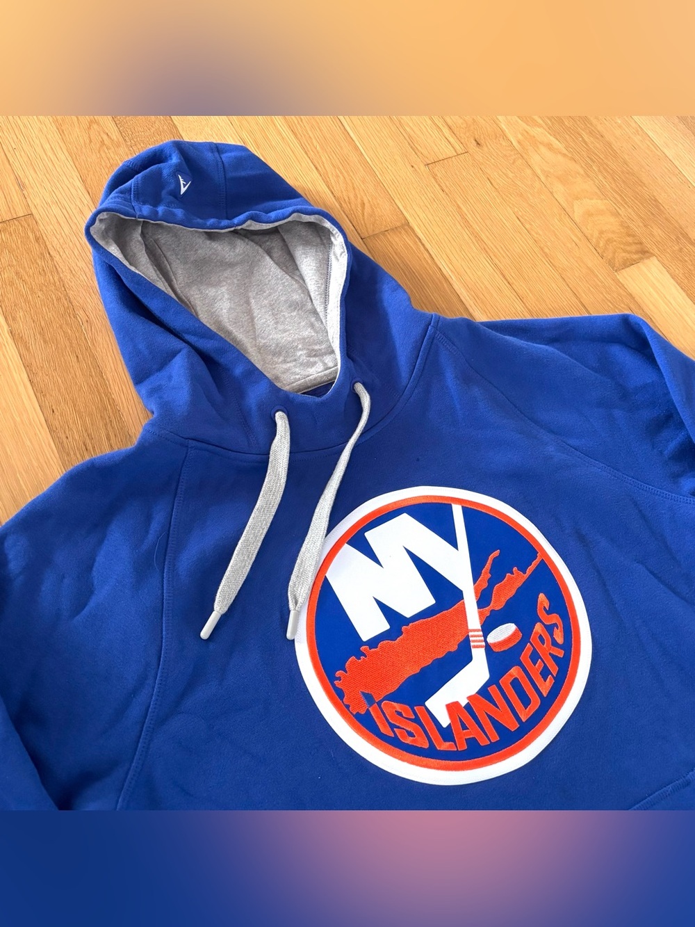 New York Islanders Antigua Pullover Hoodie Mens Medium Blue NHL Hockey Rare